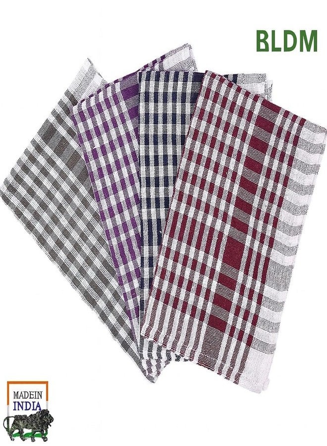 BLDM Reusable Cotton Cleaning Cloth | Multipurpose Kitchen Napkin | Table Wipe | Multicolour | Large Size 20x20 Inches | Pack of 12 - Image 2